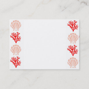 Sea Shells and Coral Business Card