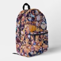 Sea Shells and Pebbles Print Cut Sew Bag