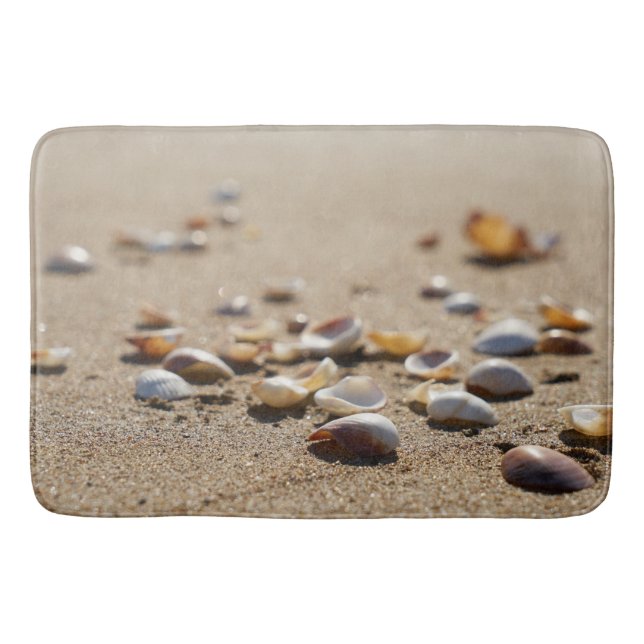 Sea Shells and Sand Bath Mat (Front)