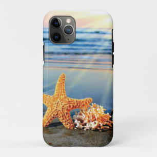 Sea shells and starfish on beach Case-Mate iPhone case
