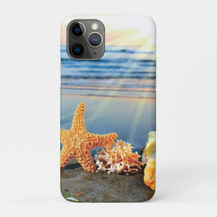 Sea shells and starfish on beach Case-Mate iPhone case