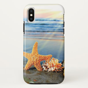 Sea shells and starfish on beach Case-Mate iPhone case
