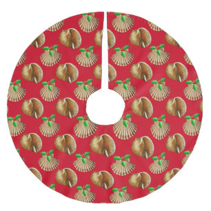 Sea Shells Beach Christmas Brushed Polyester Tree Skirt