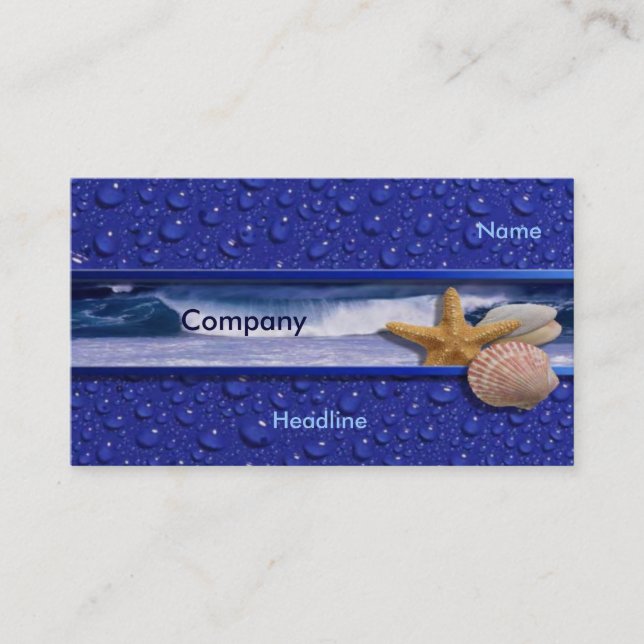 Sea Shells Business Card (Front)