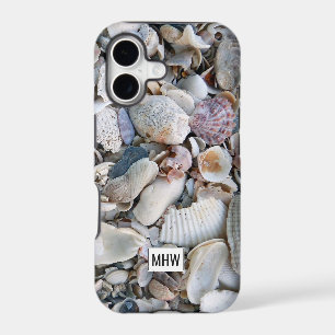 Sea Shells custom monogram phone cases