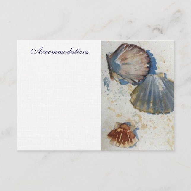 Sea Shells Enclosure Card (Front)