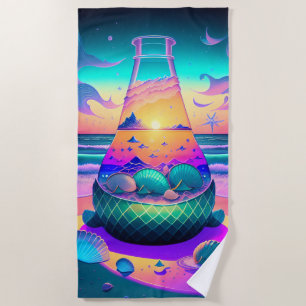 Sea Shells Fantasy Beach Towel