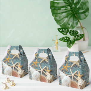 Sea Shells in Fishing Net Favour Box