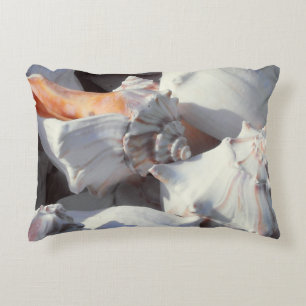 Sea Shells in sunlight and shadow Decorative Cushion