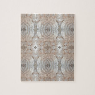 Sea Shells Love, Romantic Exotic Tropical Bridal Jigsaw Puzzle