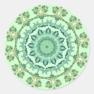 Sea Shells Mandala Classic Round Sticker
