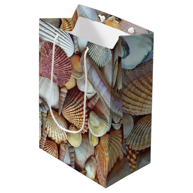 Sea Shells Medium Gift Bag (Front Angled)