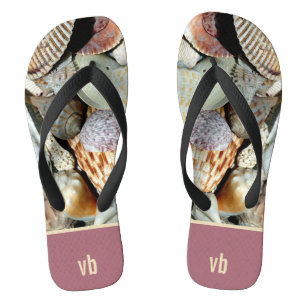 Sea Shells Monogrammed Jandals