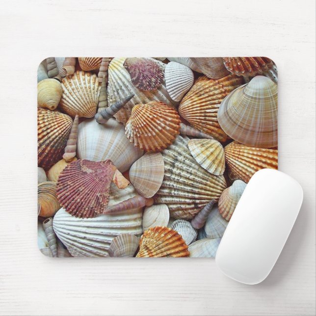 Sea Shells Mouse Pad (With Mouse)