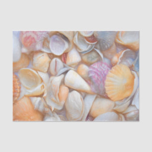 Sea Shells Ocean Beach Decoupage Art Design Tissue Paper