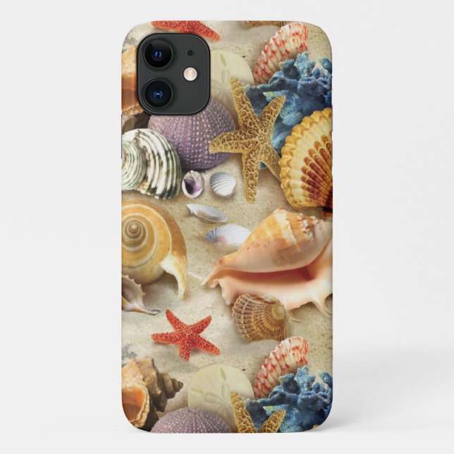 Sea shells on beach Case-Mate iPhone case (Back)