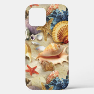 Sea shells on beach iPhone 12 case