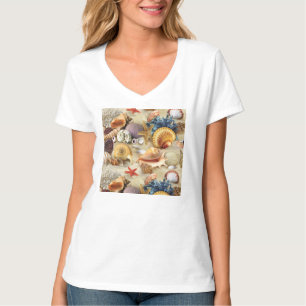 Sea shells on beach T-Shirt