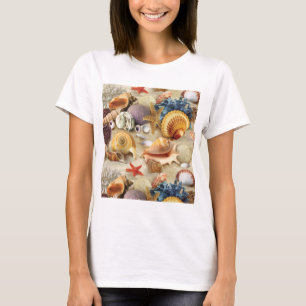 Sea shells on beach T-Shirt