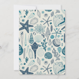 Sea shells on off white