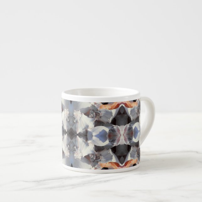 Sea Shells Pattern Espresso Cup (Front Right)