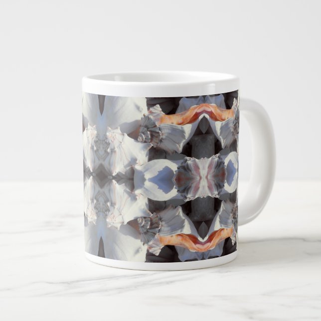 Sea Shells Pattern Large Coffee Mug (Front Right)