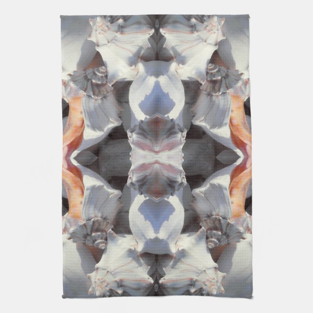 Sea Shells Pattern Tea Towel (Vertical)