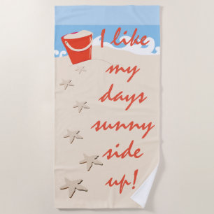 Sea Shells, Sand Buckets, Beach Days Towel