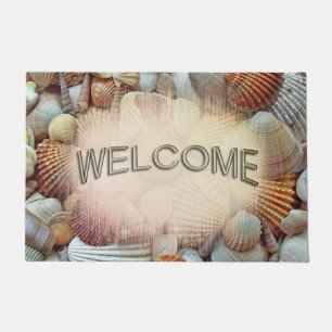 Sea Shells Welcome Mat