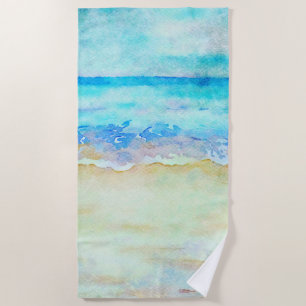 *~* Sea Shore AR7 Beach Nautical Waves Surf Beach  Towel