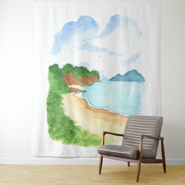 Sea Shore Beach  Tapestry (In Situ)