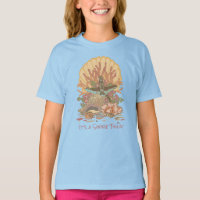 Sea Shore Beach Vibe Coral and Tan T-Shirt