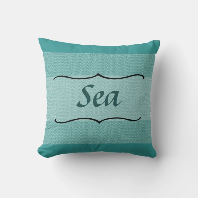 Sea Shore Custom Pillow (Front)