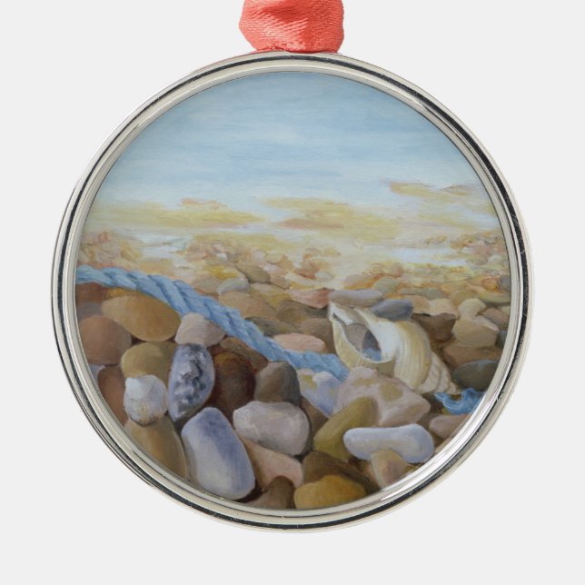 Sea Shore Metal Tree Decoration (Front)