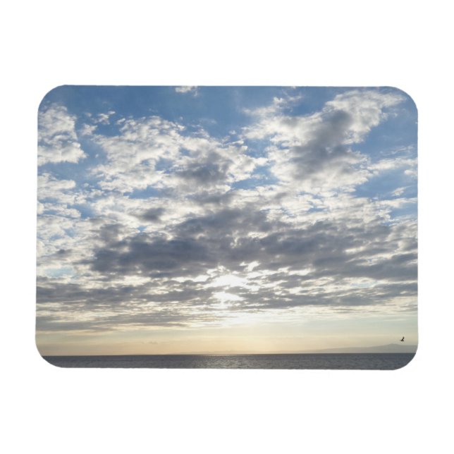 Sea & Sky & Clouds 3"x4" Magnet (Horizontal)
