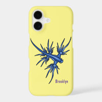 Sea slug blue dragon illustration