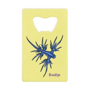 Sea slug blue dragon illustration