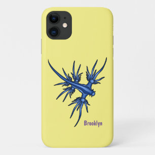 Sea slug blue dragon illustration Case-Mate iPhone case