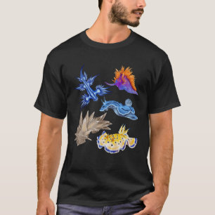 Sea Slugs Nudibranch Marine Animal Biologist Aquar T-Shirt