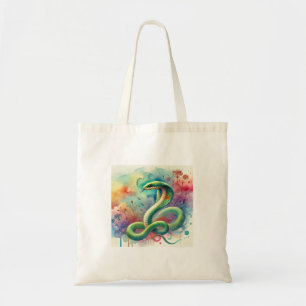 Sea Snake 110724AREF120 - Watercolor Tote Bag
