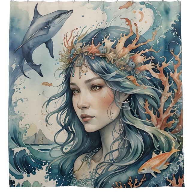Sea Spirit Shower Curtain (Front)