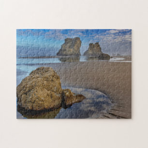 Sea Stacks on Bandon Beach in Bandon, Oregon 2 Jigsaw Puzzle