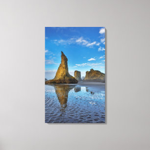 Sea Stacks on Bandon Beach in Bandon, Oregon 3 Canvas Print
