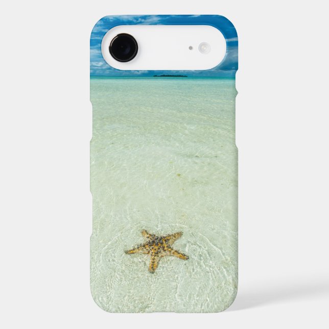 Sea star in shallow water, Palau Case-Mate iPhone Case (Back)