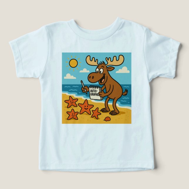 Sea Star Superstar – Celebrity Beach Tee for Kids (Design Front)