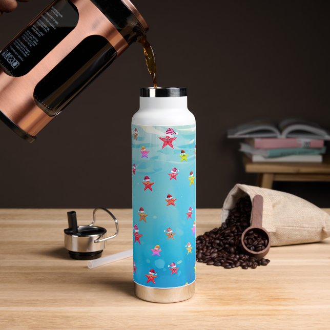sea star water bottle (Coffee)