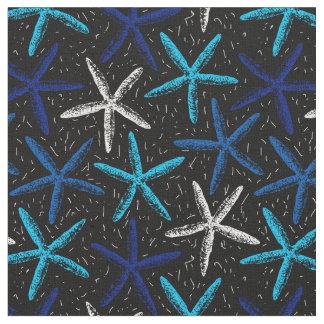 Sea stars fabric