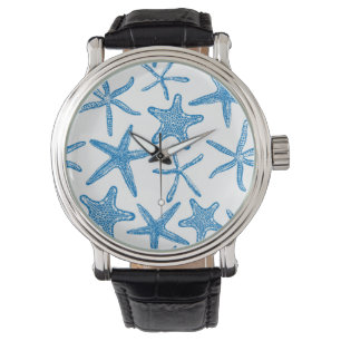Sea stars in blue watch