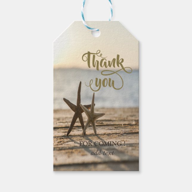Sea stars Sand Beach  Gift Tags (Front)