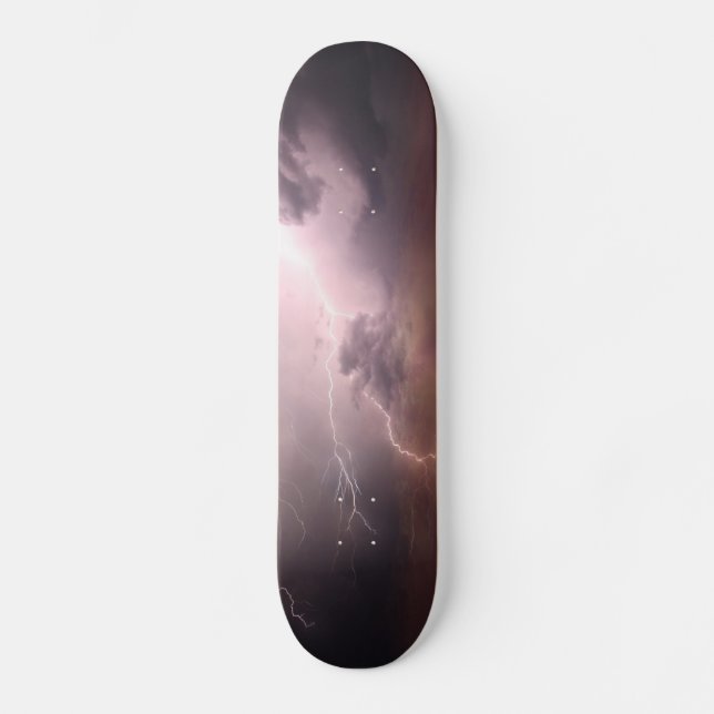 Sea Storm Lightning Wave Skateboard (Front)